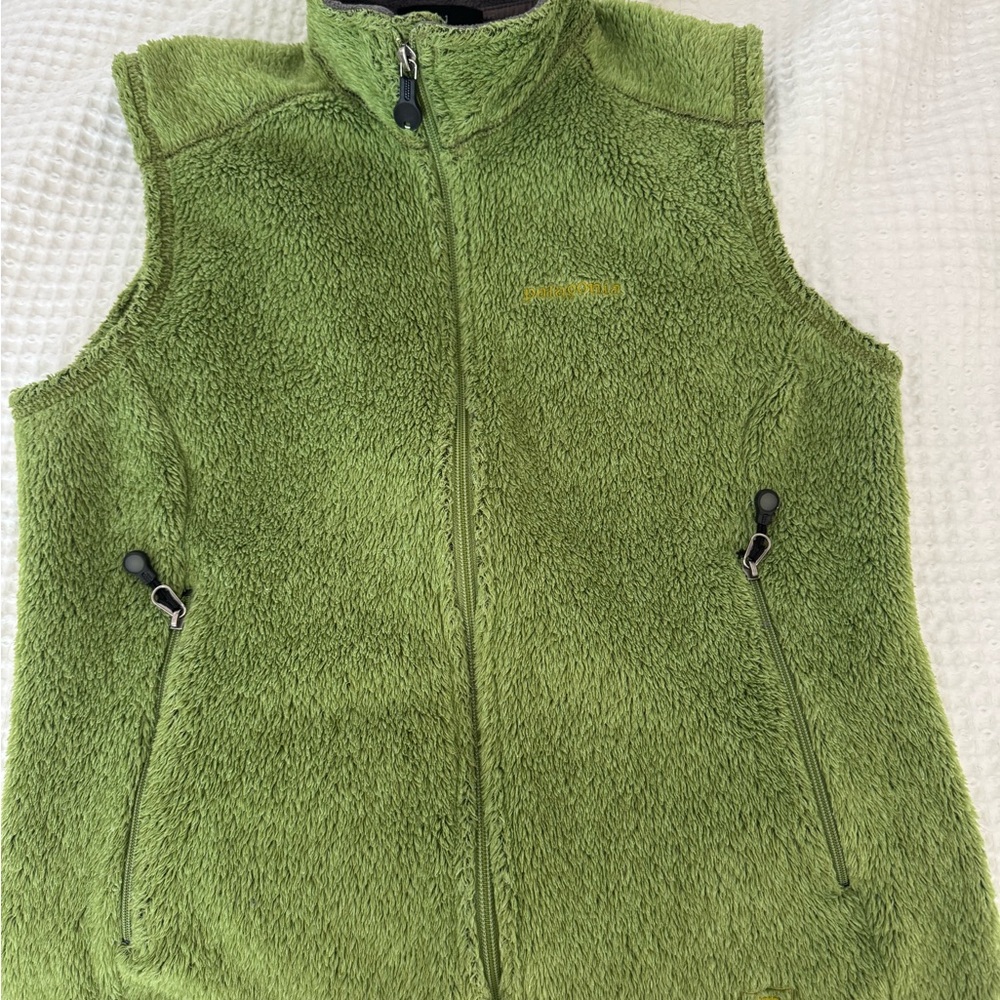 Patagonia Fleece Vest in Olive